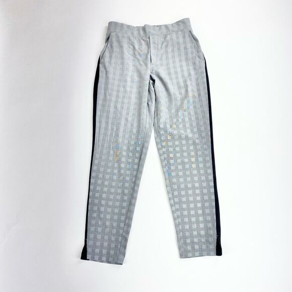 Athleta grey tuxedo stretch casual pant 2 - Picture 1 of 12